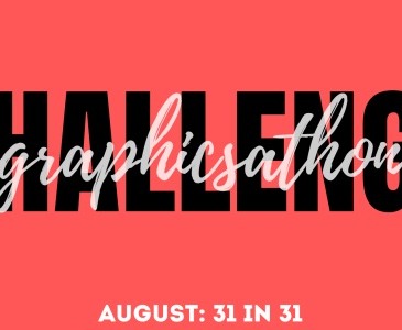Banner for Graphicsathon 31-in-31-august-challenge